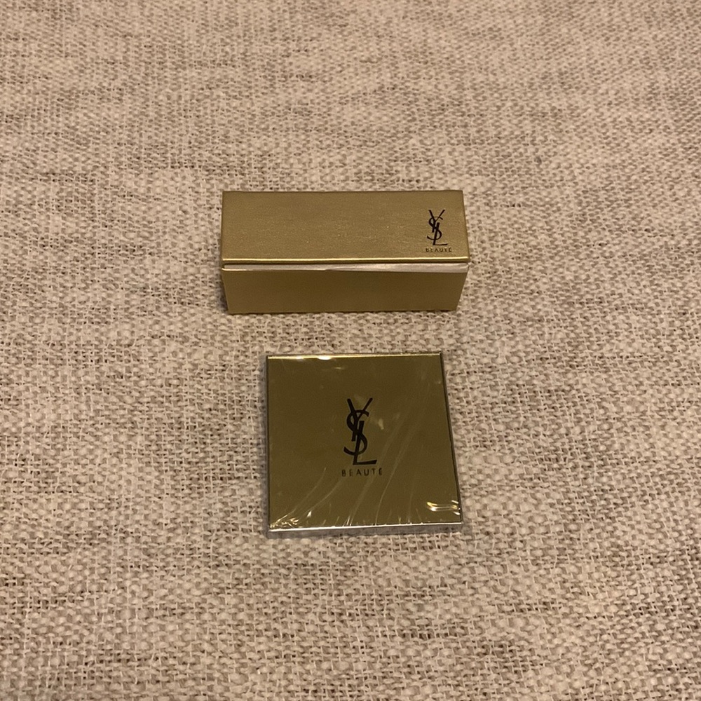 YSL mini mirror and lipstick case